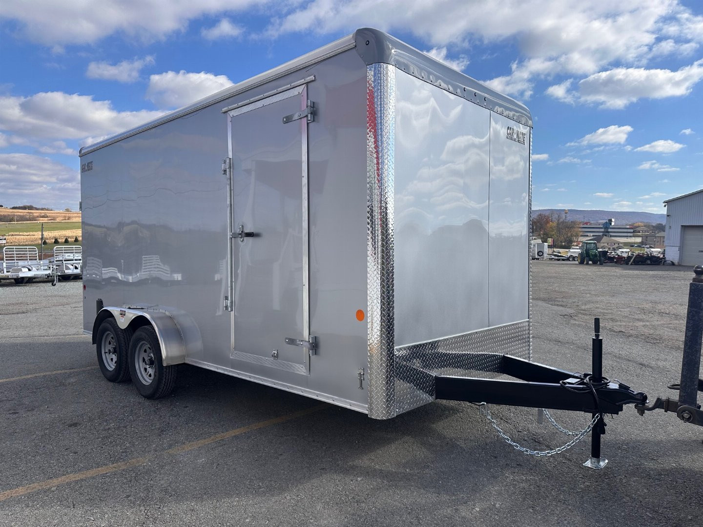 New 2025 Car Mate 7x16 HD Custom Cargo Trailer w/ Step-Out Awning Door (PRICE DROP!!)