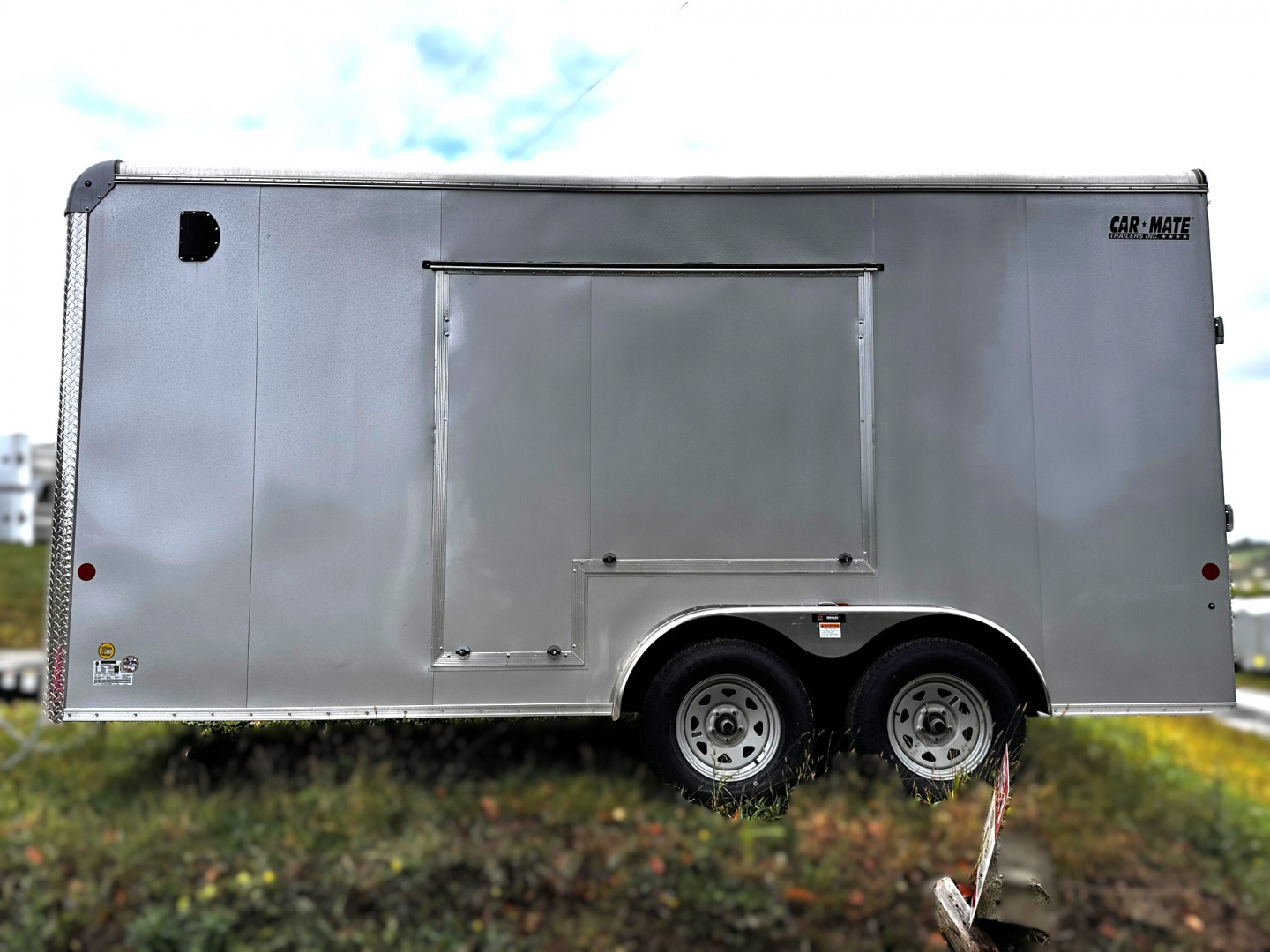 New 2025 Car Mate 7x16 HD Custom Cargo Trailer w/ Step-Out Awning Door (PRICE DROP!!)
