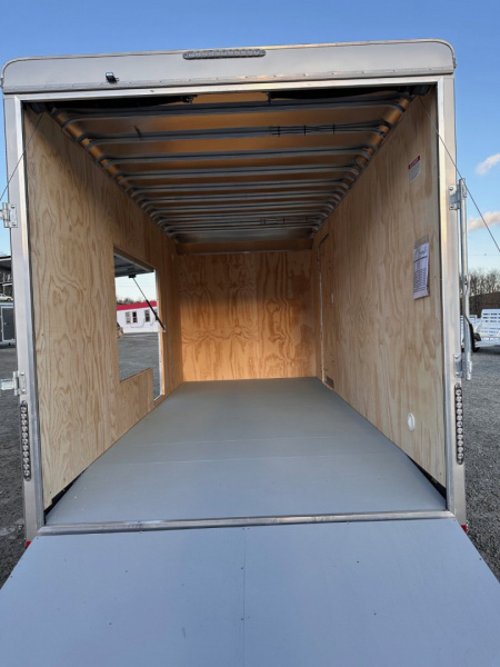 New 2025 Car Mate 7x16 HD Custom Cargo Trailer w/ Step-Out Awning Door (PRICE DROP!!)