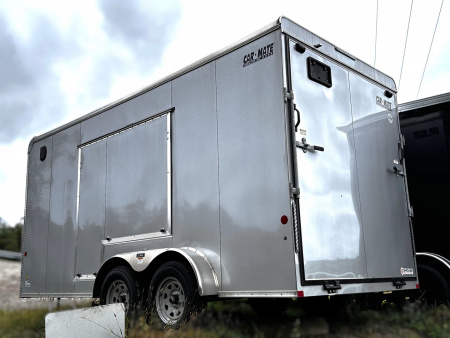 New 2025 Car Mate 7x16 HD Custom Cargo Trailer w/ Step-Out Awning Door (PRICE DROP!!)