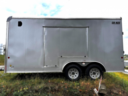 New 2025 Car Mate 7x16 HD Custom Cargo Trailer w/ Step-Out Awning Door (PRICE DROP!!)