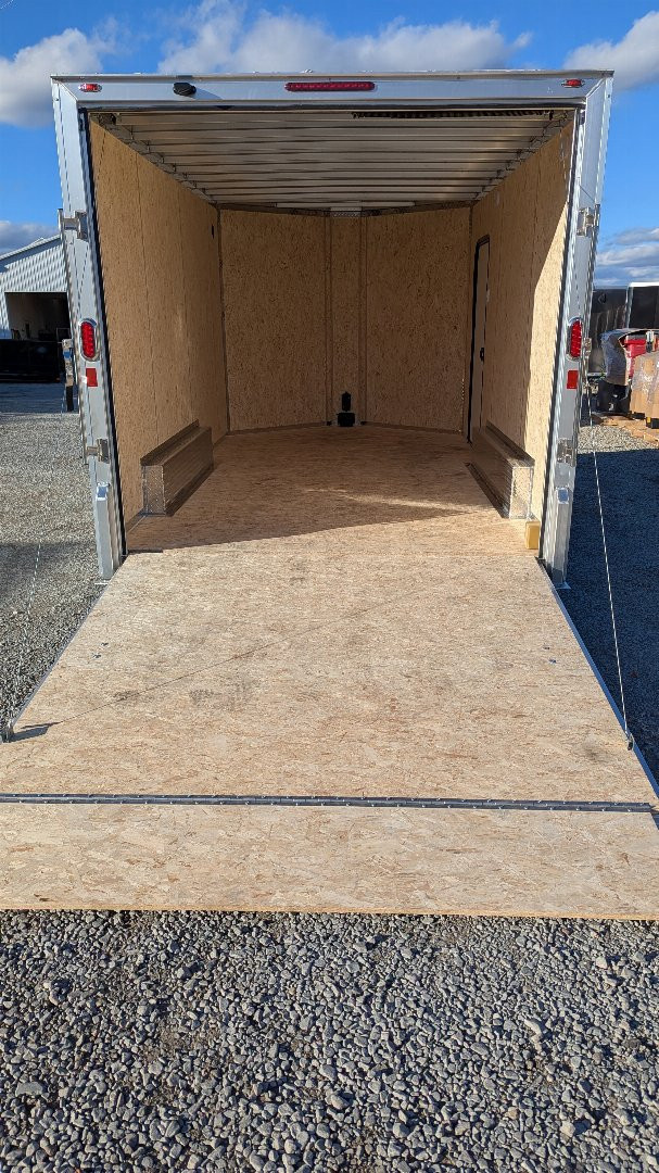 New 2025 LEGEND 8x14 + 3' V Flat Top V-Nose Enclosed Cargo Trailer w/ Ramp (PRICE DROP!!)