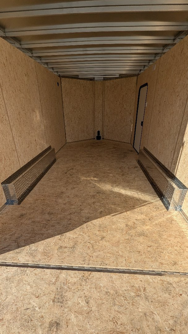 New 2025 LEGEND 8x14 + 3' V Flat Top V-Nose Enclosed Cargo Trailer w/ Ramp (PRICE DROP!!)