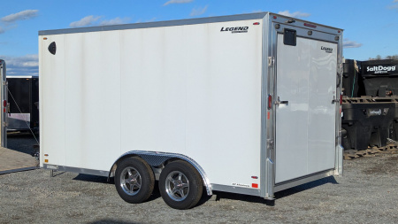 New 2025 LEGEND 8x14 + 3' V Flat Top V-Nose Enclosed Cargo Trailer w/ Ramp (PRICE DROP!!)