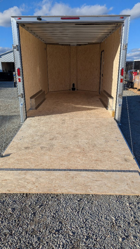 New 2025 LEGEND 8x14 + 3' V Flat Top V-Nose Enclosed Cargo Trailer w/ Ramp (PRICE DROP!!)