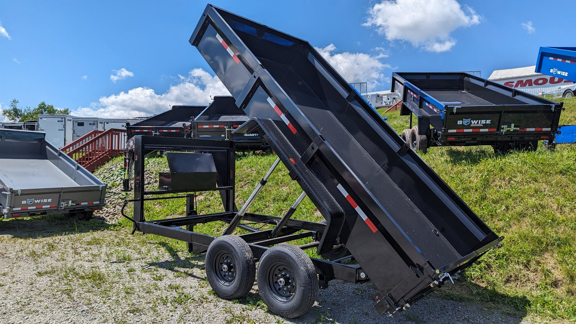 New 2025 BWise 6'9" x 14' HD Lo Pro GOOSENECK Equipment Dump