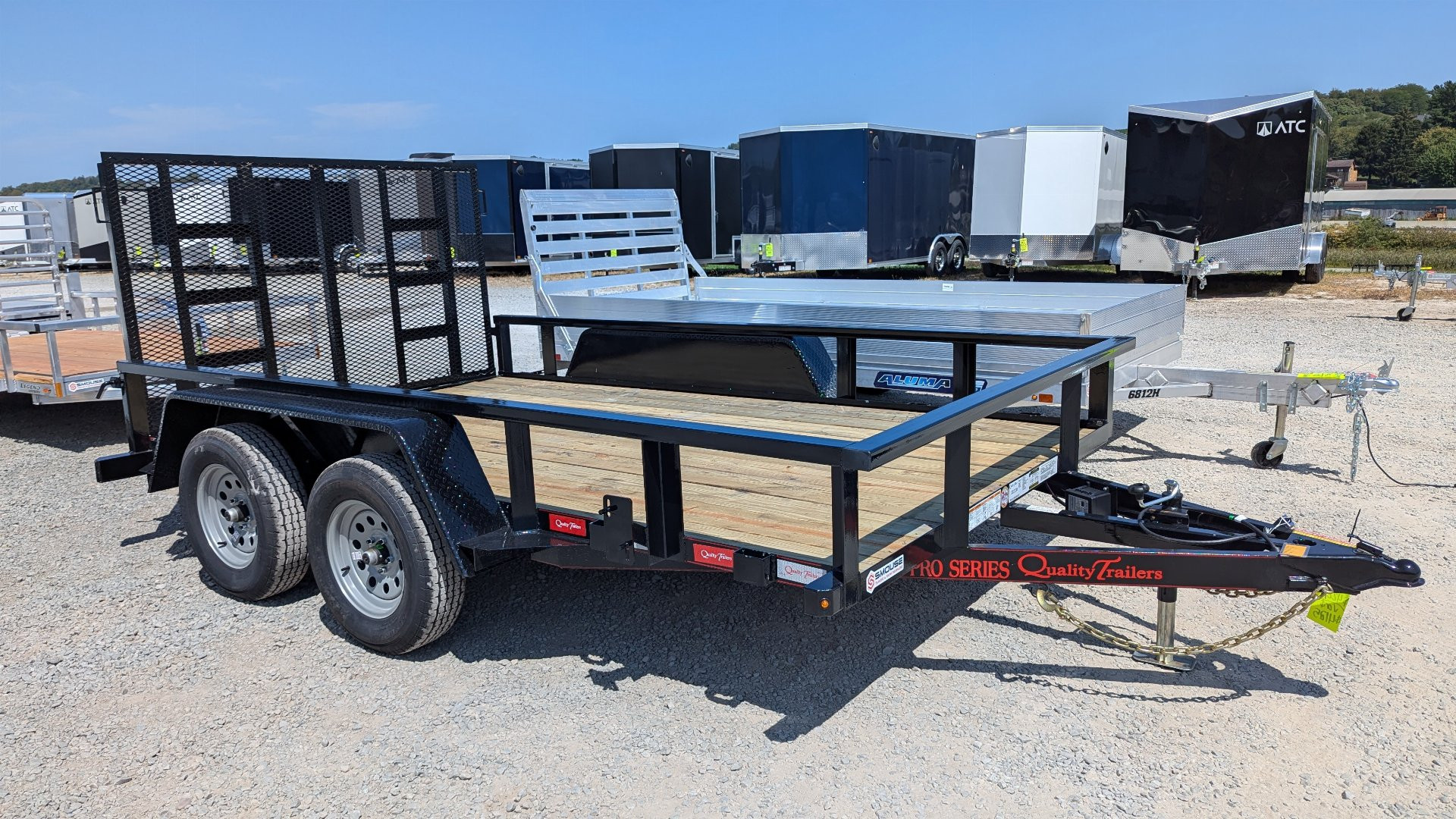 New 2025 Quality 7x12 PRO Utility Trailer w/ No Dove