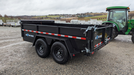 New 2025 BWise 6'10" x 12 HD Lo Pro POWER Equipment Dump w/ Combo Gate & Tarp Kit - PRICE DROP!!!