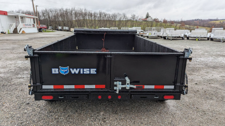 New 2025 BWise 6'10" x 12 HD Lo Pro POWER Equipment Dump w/ Combo Gate & Tarp Kit - PRICE DROP!!!