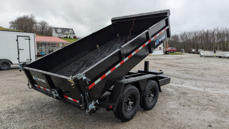 New 2025 BWise 6'10" x 12 HD Lo Pro POWER Equipment Dump w/ Combo Gate & Tarp Kit - PRICE DROP!!!