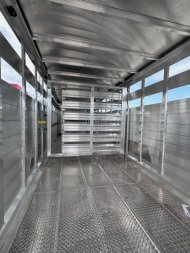 New NEW 2025 EBY MAVERICK 24' Gooseneck Aluminum Stock Trailer w/ Rolling Gate