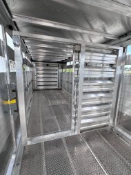 New NEW 2025 EBY MAVERICK 24' Gooseneck Aluminum Stock Trailer w/ Rolling Gate