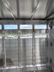 New NEW 2025 EBY MAVERICK 24' Gooseneck Aluminum Stock Trailer w/ Rolling Gate