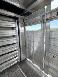 New NEW 2025 EBY MAVERICK 24' Gooseneck Aluminum Stock Trailer w/ Rolling Gate