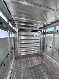 New NEW 2025 EBY MAVERICK 24' Gooseneck Aluminum Stock Trailer w/ Rolling Gate