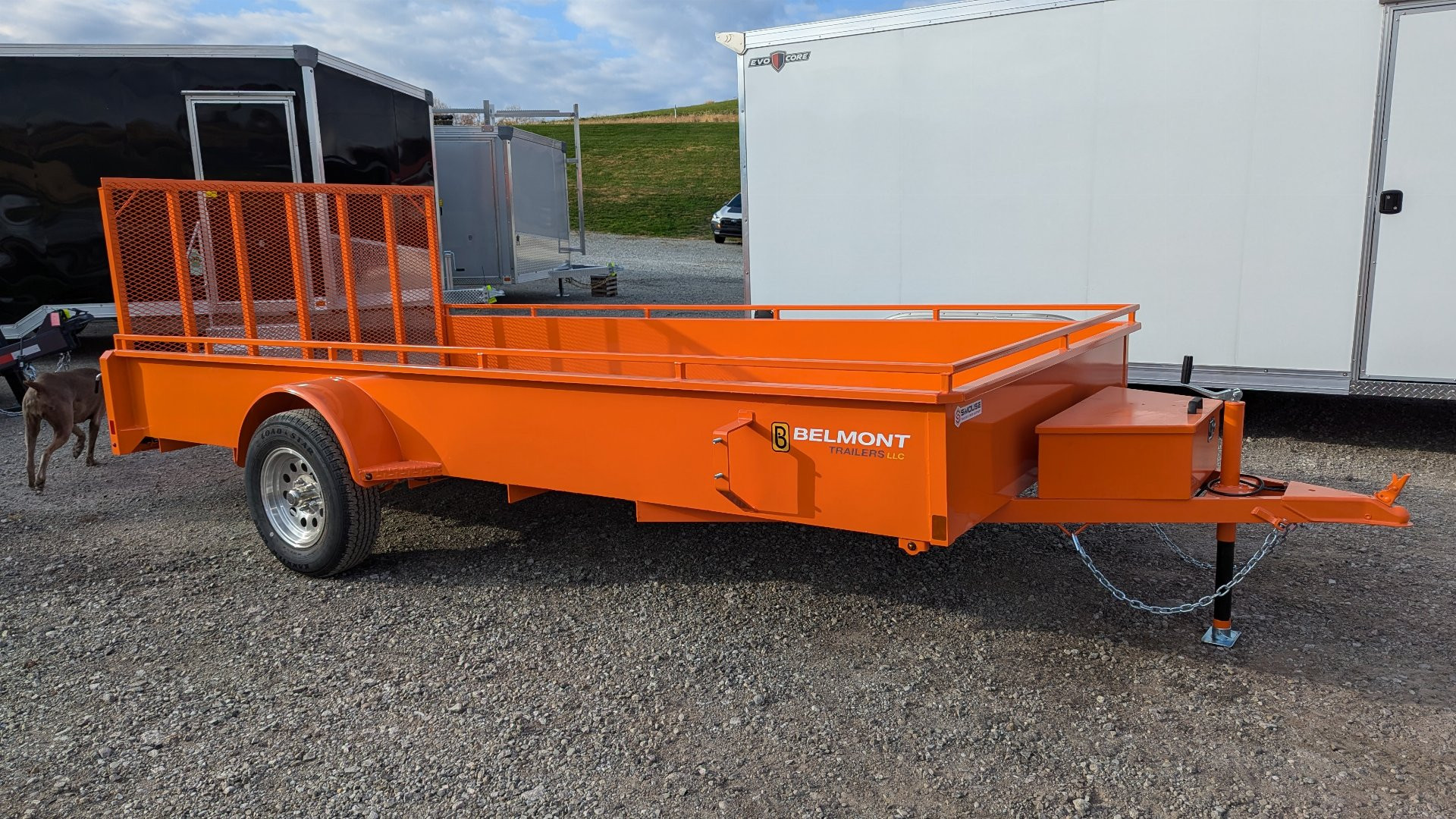 New 2025 Belmont 7x14 Solid Side Utility Trailer