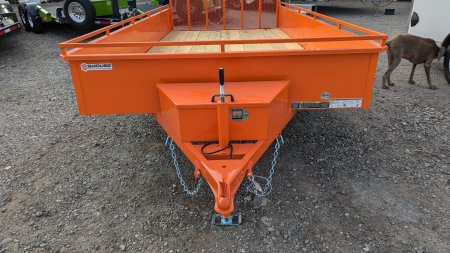 New 2025 Belmont 7x14 Solid Side Utility Trailer
