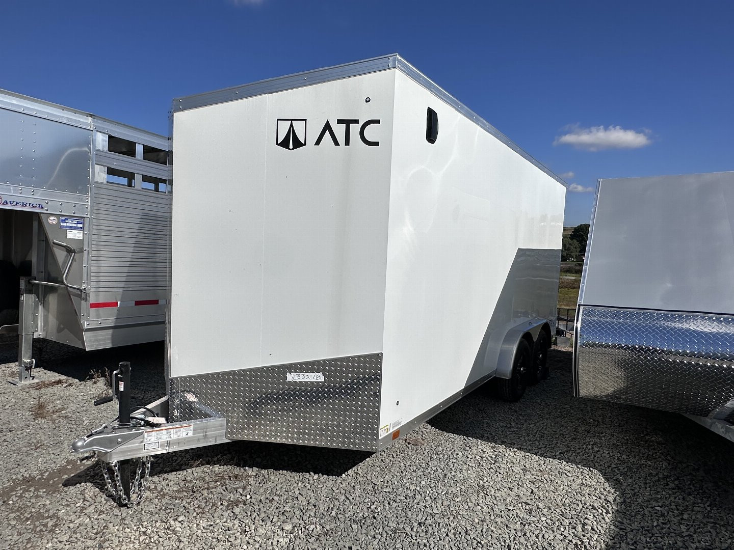 New 2025 ATC 7.5 x 16 V Nose "STo400" Aluminum Cargo Trailer