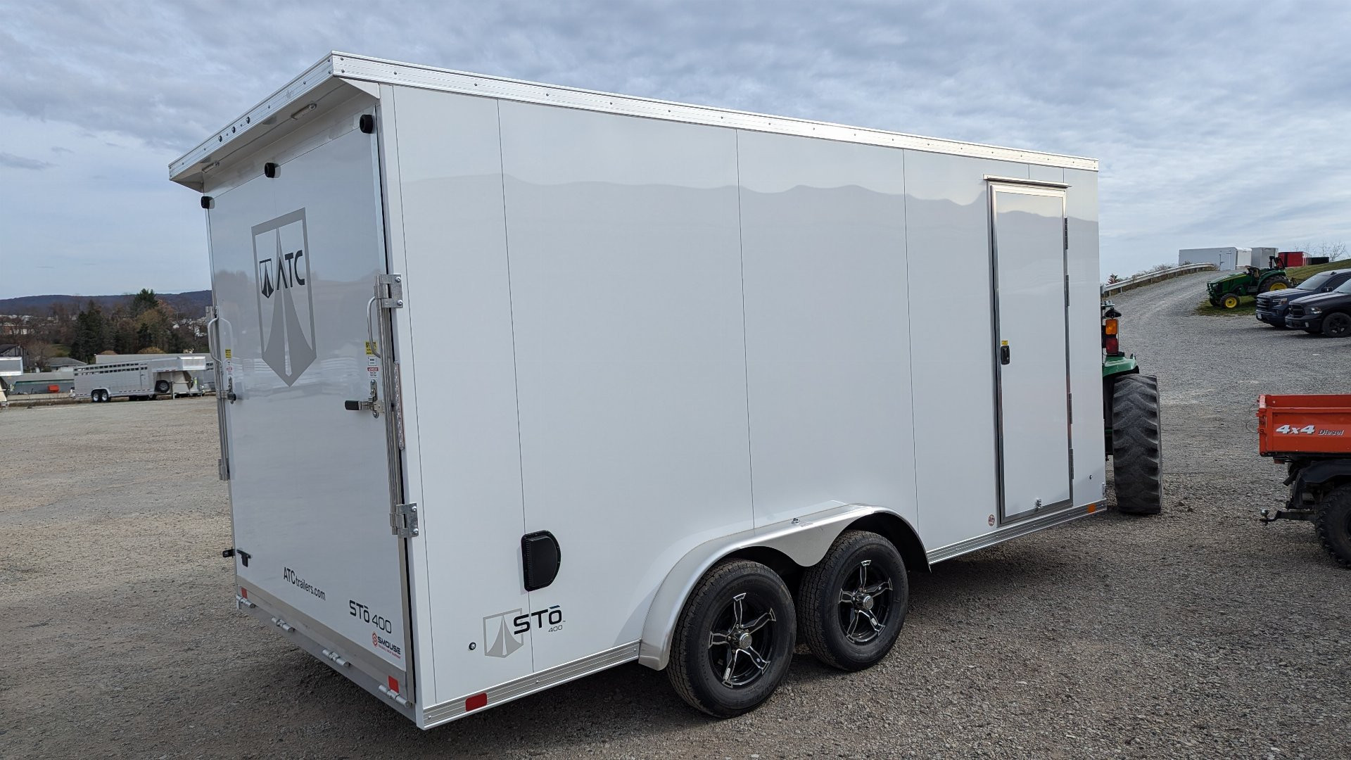 New 2025 ATC 7.5 x 16 V Nose "STo400" Aluminum Cargo Trailer