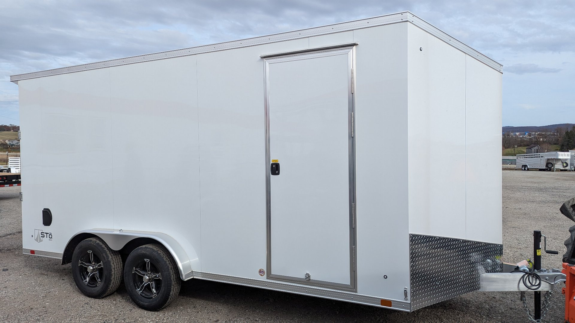 New 2025 ATC 7.5 x 16 V Nose "STo400" Aluminum Cargo Trailer