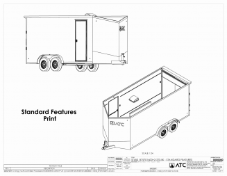 New 2025 ATC 7.5 x 16 V Nose "STo400" Aluminum Cargo Trailer