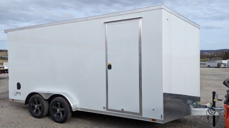 New 2025 ATC 7.5 x 16 V Nose "STo400" Aluminum Cargo Trailer