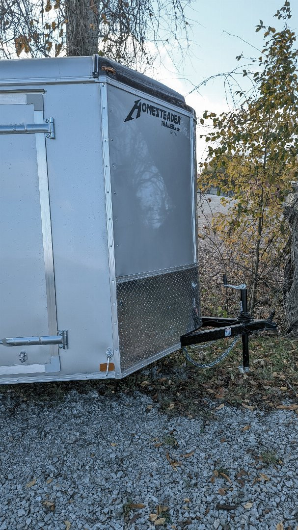 New 2025 Homesteader 6x12 V-Nose Challenger Cargo Trailer w/ Ramp Door