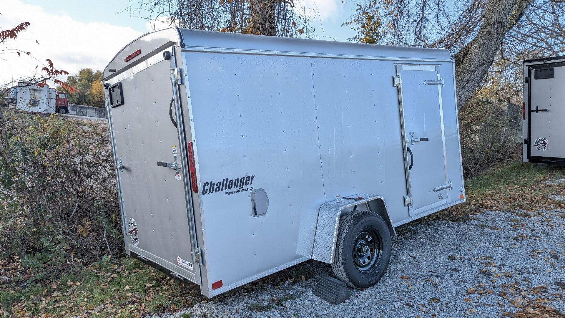 New 2025 Homesteader 6x12 V-Nose Challenger Cargo Trailer w/ Ramp Door