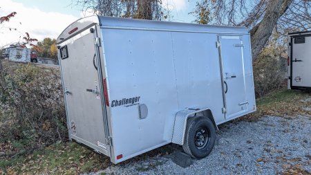 New 2025 Homesteader 6x12 V-Nose Challenger Cargo Trailer w/ Ramp Door