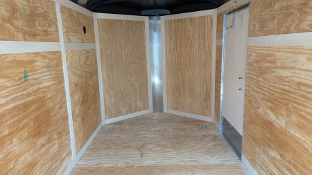 New 2025 Homesteader 6x12 V-Nose Challenger Cargo Trailer w/ Ramp Door