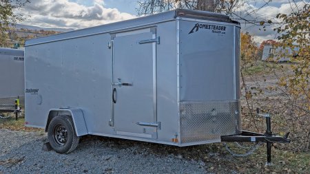 New 2025 Homesteader 6x12 V-Nose Challenger Cargo Trailer w/ Ramp Door