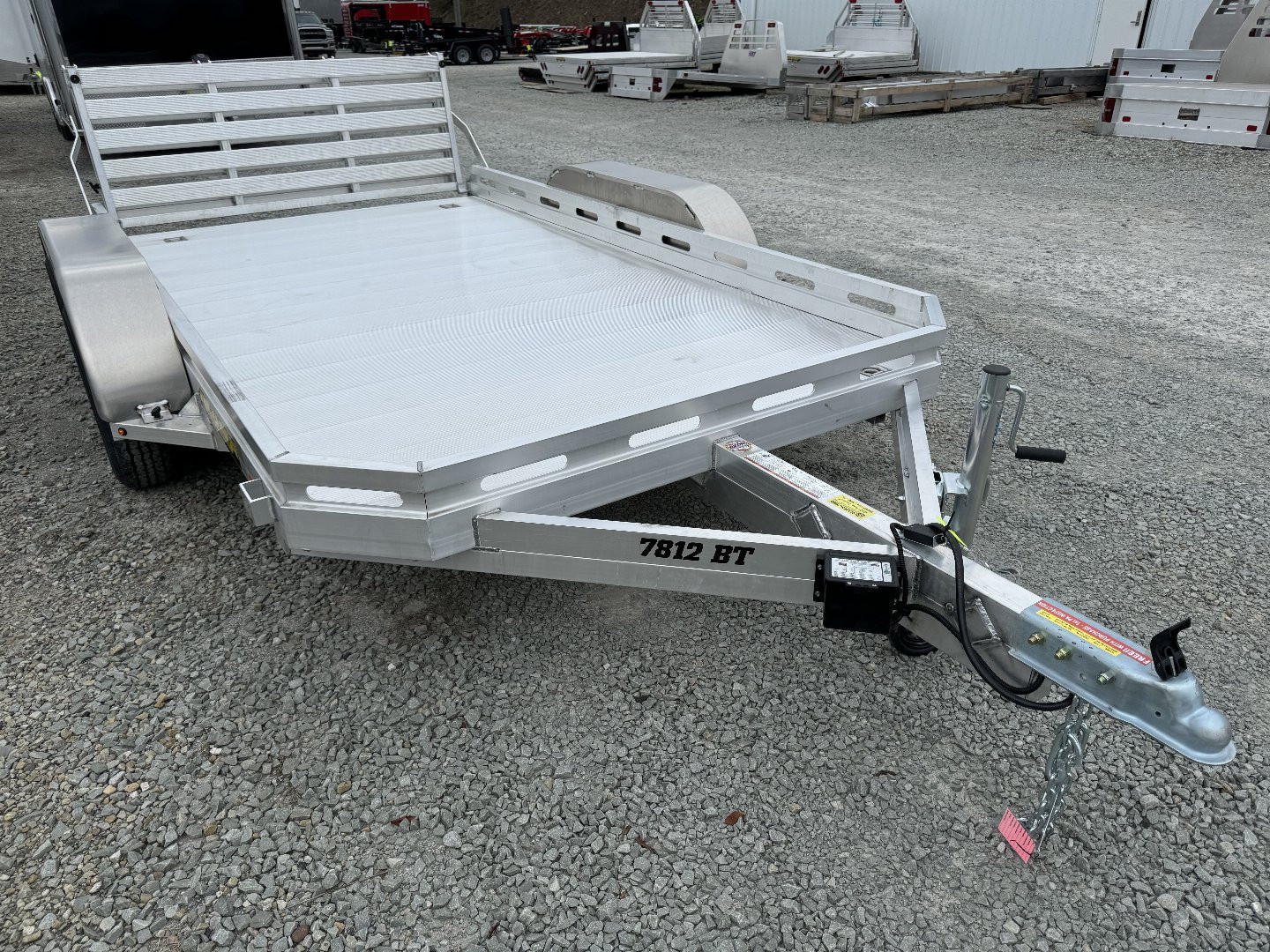 New 2025 Aluma 6'6 x 12' Tandem Utility Trailer w/ Bi-Fold Gate (LEFTOVER PRICING!!!)
