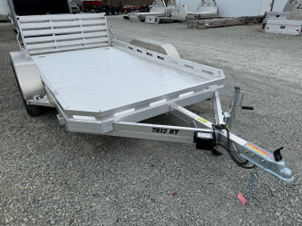 New 2025 Aluma 6'6 x 12' Tandem Utility Trailer w/ Bi-Fold Gate (LEFTOVER PRICING!!!)
