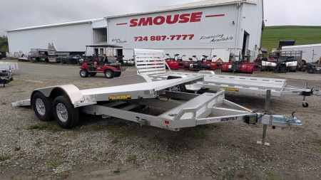 New 2025 Aluma 16' (20" Stationary + 16' TILT) Tilt Trailer (Car Hauler) (LEFTOVER PRICING!!!)(PRICE DROP!!)