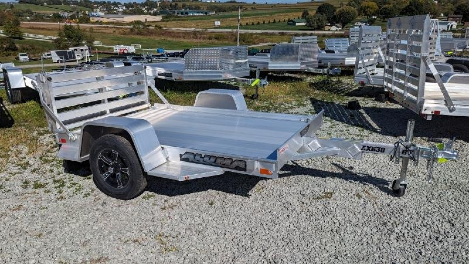 New 2025 Aluma 5'3" x 8 LW Executive Utility Trailer
