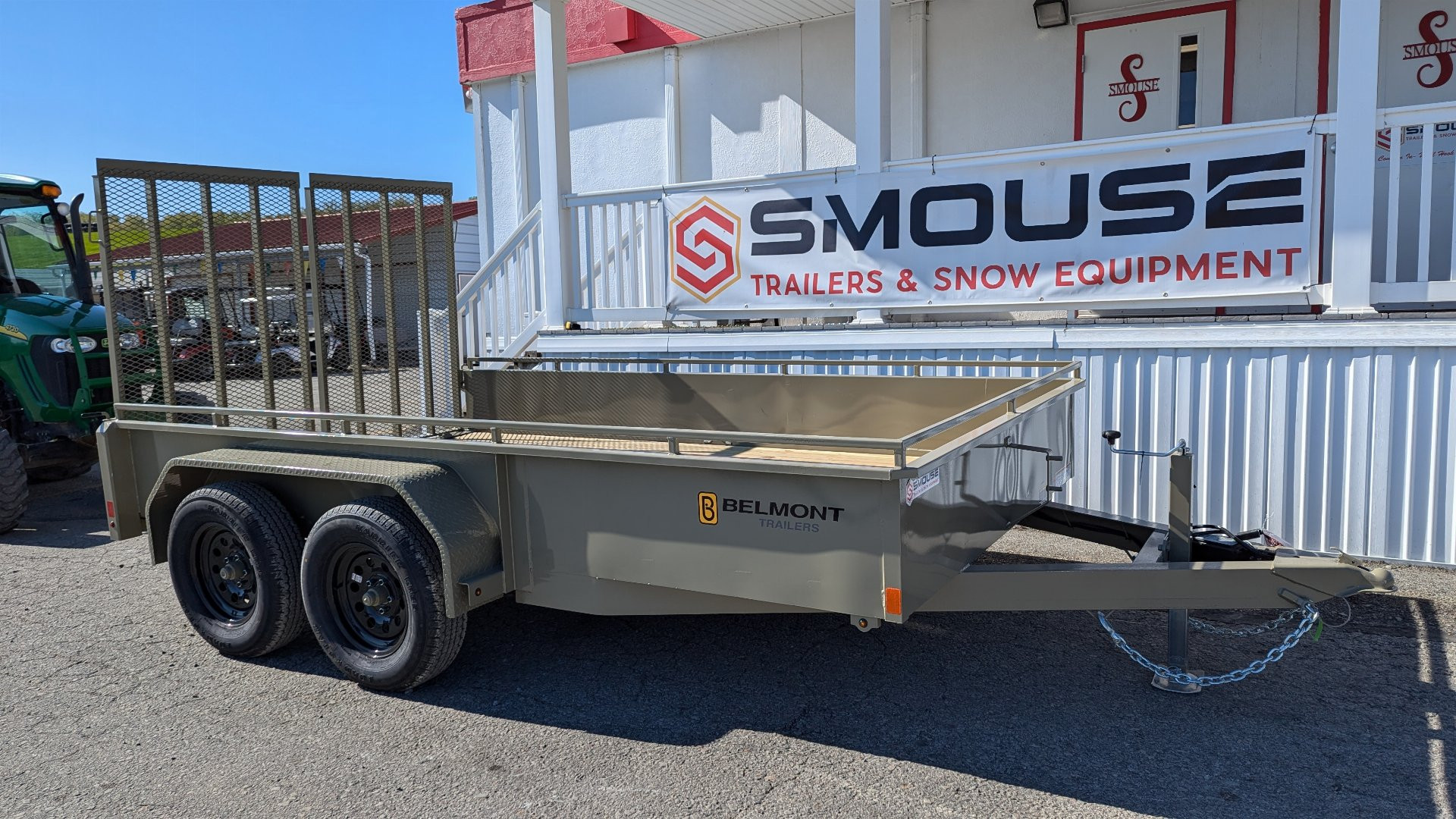 New 2025 Belmont 7x12 Tandem Solid Side Utility Trailer