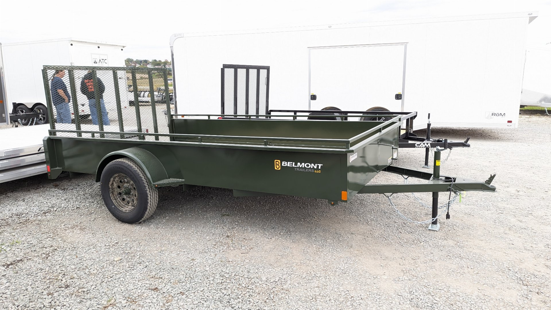 New 2025 Belmont 7x12 Solid Side Utility Trailer (CAMO WHEELS!!!)
