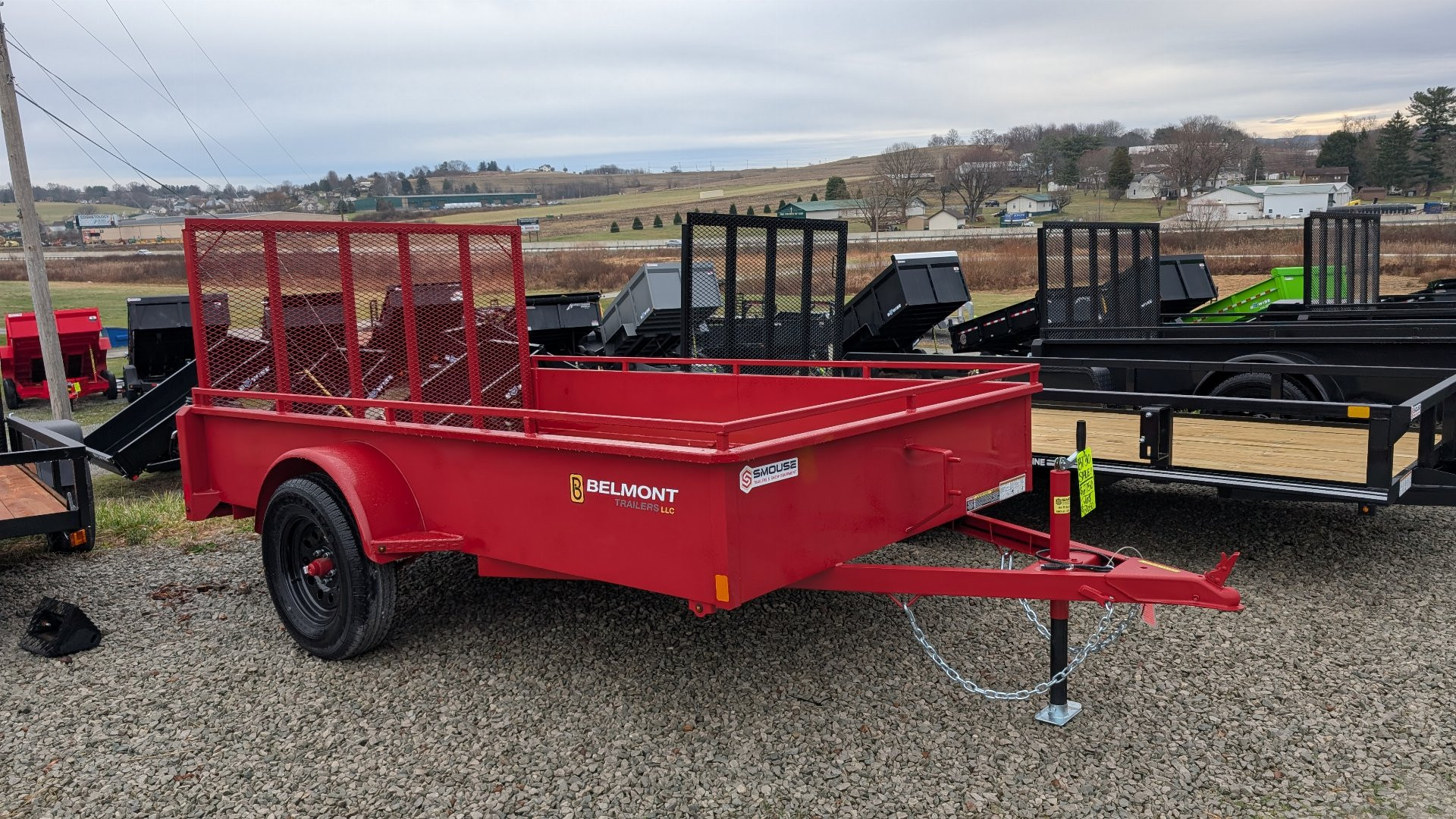 New 2025 Belmont 6x10 Solid Side Utility Trailer w/ Lay Flat Gate
