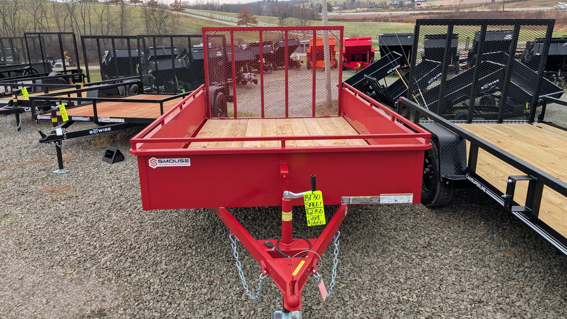 New 2025 Belmont 6x10 Solid Side Utility Trailer w/ Lay Flat Gate