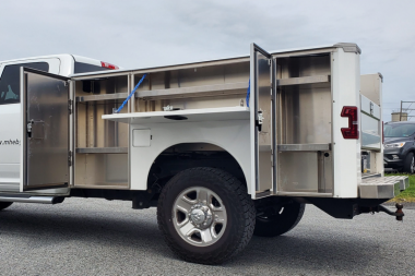 New 2024 EBY "RENEGADE" 8.5' x 81" Wide Single Rear Wheel Aluminum Utility/Service Body