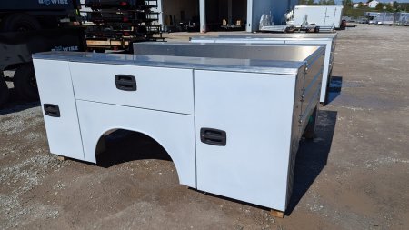 New 2024 EBY "RENEGADE" 8.5' x 81" Wide Single Rear Wheel Aluminum Utility/Service Body