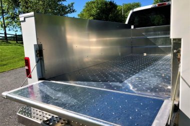 New 2024 EBY "RENEGADE" 8.5' x 81" Wide Single Rear Wheel Aluminum Utility/Service Body