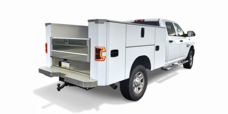 New 2024 EBY "RENEGADE" 8.5' x 81" Wide Single Rear Wheel Aluminum Utility/Service Body