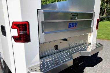 New 2024 EBY "RENEGADE" 8.5' x 81" Wide Single Rear Wheel Aluminum Utility/Service Body