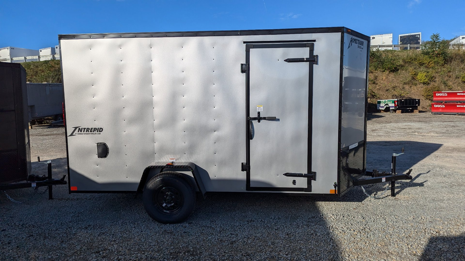 New 2025 Homesteader 6x12 Intrepid V-Nose Cargo Trailer w/ Ramp Door (6" Add'l Height)
