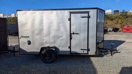 New 2025 Homesteader 6x12 Intrepid V-Nose Cargo Trailer w/ Ramp Door (6" Add'l Height)