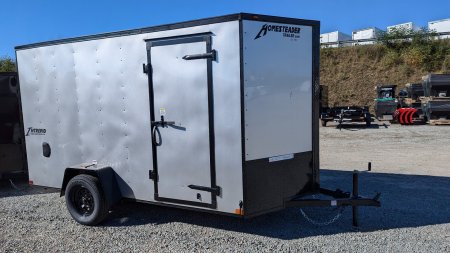 New 2025 Homesteader 6x12 Intrepid V-Nose Cargo Trailer w/ Ramp Door (6" Add'l Height)