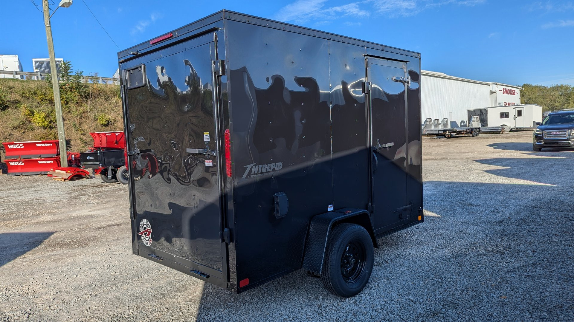 New 2025 Homesteader 6x10 Intrepid V-Nose Cargo Trailer w/ Ramp Door