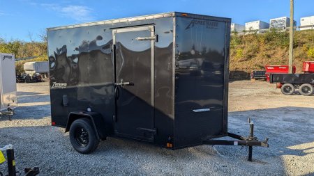 New 2025 Homesteader 6x10 Intrepid V-Nose Cargo Trailer w/ Ramp Door