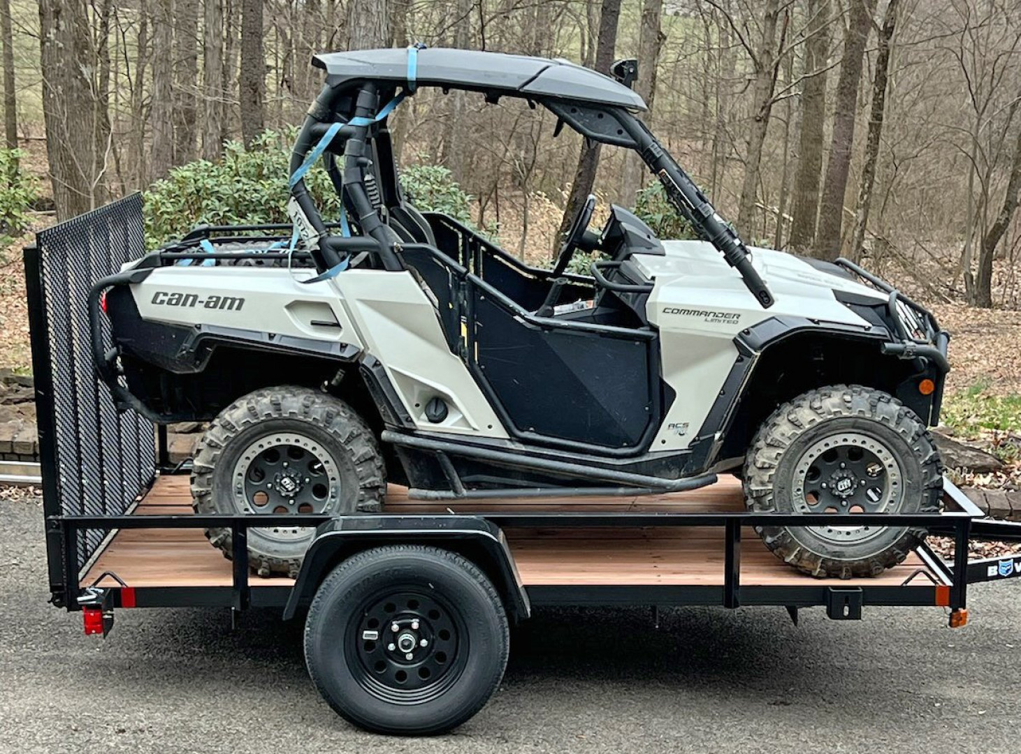 New 2025 BWise 6x10 Utility Trailer w/ Angle Top Rail